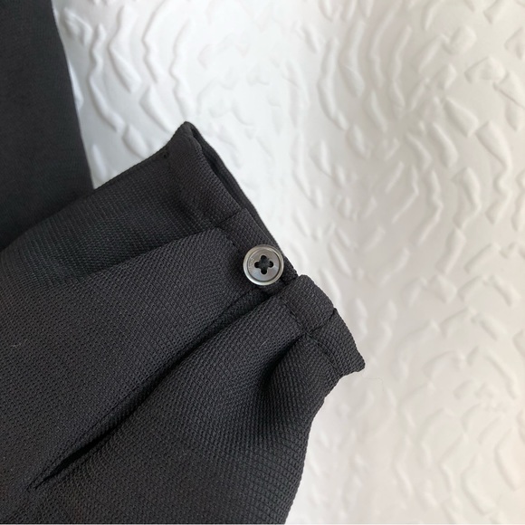 Wilfred Black Écoulement Jumpsuit Tie-waist Long-sleeve V Neck Jumpsuit Size 2 - Picture 10 of 16